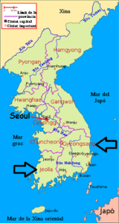 geongsang and jeolla